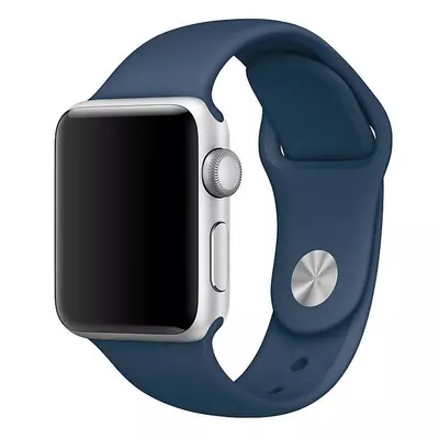 Microsonic Apple Watch 38mm Silikon Kordon Lacivert