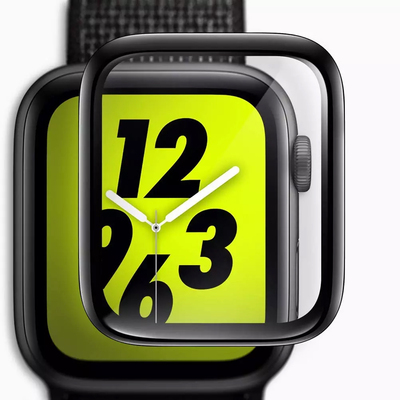 Microsonic Apple Watch 4 40mm Kavisli Kırılmaz Ekran Koruyucu Siyah