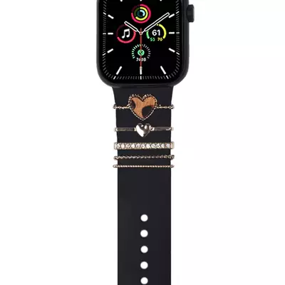 Microsonic Apple Watch 4 44mm Kordon Aksesuarı Heart Charm
