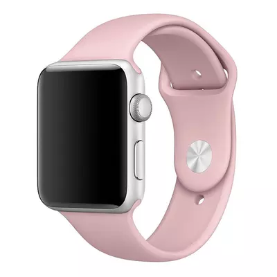 Microsonic Apple Watch 42mm Silikon Kordon Pembe