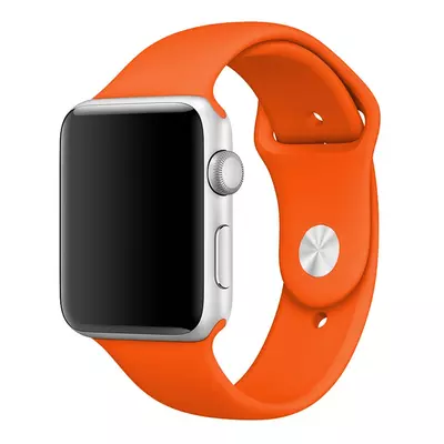 Microsonic Apple Watch 42mm Silikon Kordon Turuncu