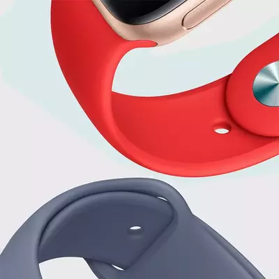 Microsonic Apple Watch Series 5 44mm Silikon Kordon Siyah