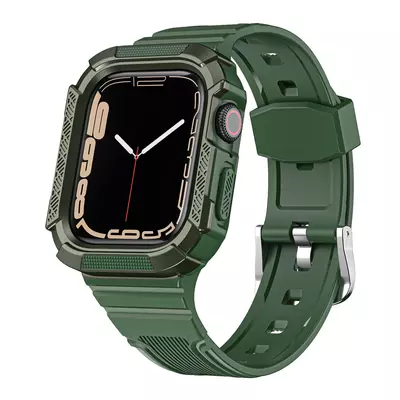 Microsonic Apple Watch 9 41mm Kordon Dual Apex Resist Yeşil