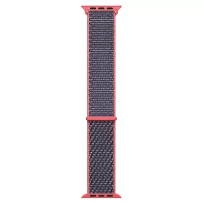 Microsonic Apple Watch SE 2022 40mm Hasırlı Kordon Woven Sport Loop Koyu Pembe