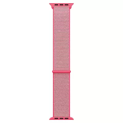 Microsonic Apple Watch SE 2022 40mm Hasırlı Kordon Woven Sport Loop Pembe