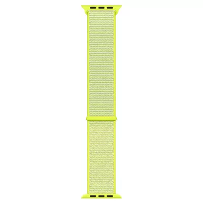 Microsonic Apple Watch SE 2022 40mm Hasırlı Kordon Woven Sport Loop Sarı