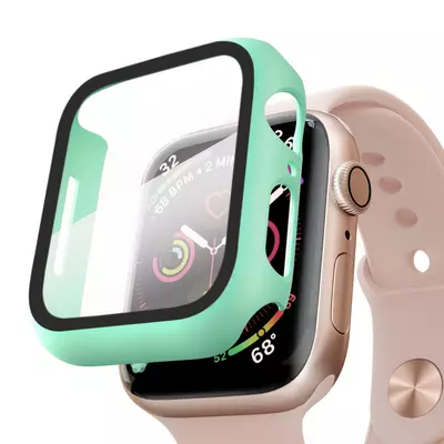 Microsonic Apple Watch SE 2022 40mm Kılıf Matte Premium Slim WatchBand Mint Yeşili