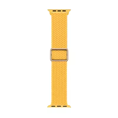 Microsonic Apple Watch SE 2022 40mm Kordon Braided Loop Band Sarı