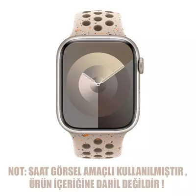 Microsonic Apple Watch SE 2022 40mm Kordon Flame Sport Band Bej