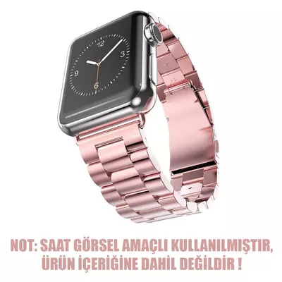 Microsonic Apple Watch SE 2022 40mm Metal Stainless Steel Kordon Rose Gold