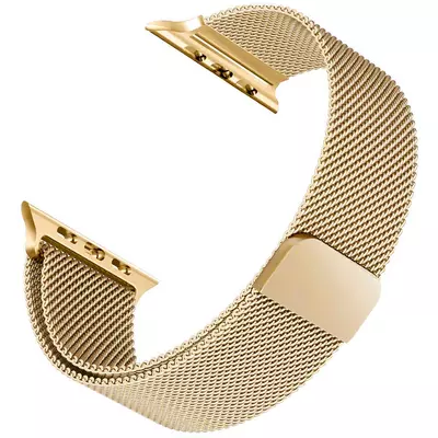 Microsonic Apple Watch SE 2022 40mm Milanese Loop Kordon Gold