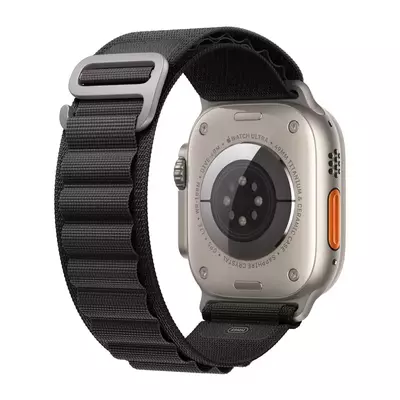 Microsonic Apple Watch SE 2022 44mm Kordon Alpine Loop Siyah