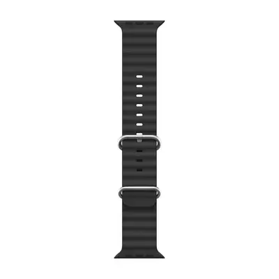 Microsonic Apple Watch SE 40mm Kordon Ocean Band Siyah