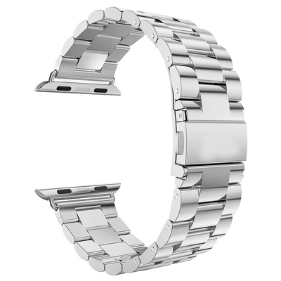 Microsonic Apple Watch SE 40mm Metal Stainless Steel Kordon Gümüş