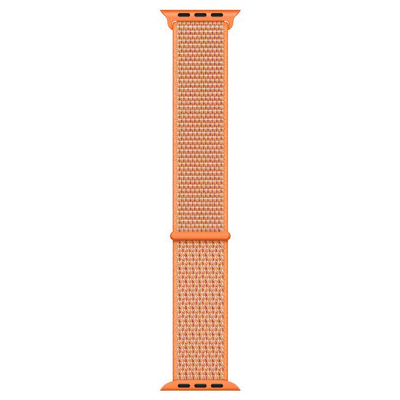 Microsonic Apple Watch Series 1 38mm Nylon Loop Kordon Spicy Orange