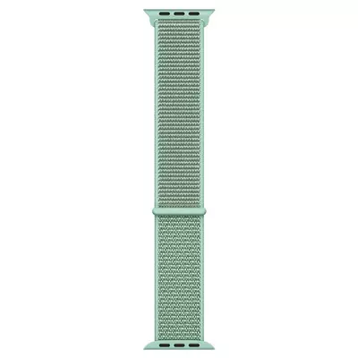 Microsonic Apple Watch Series 1 42mm Hasırlı Kordon Woven Sport Loop Marine Green