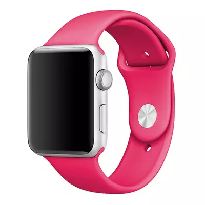 Microsonic Apple Watch Series 3 42mm Silikon Kordon Koyu Pembe