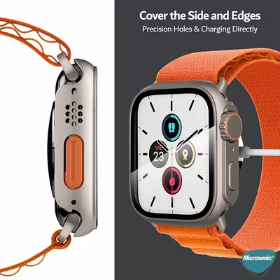 Microsonic Apple Watch Series 4 40mm Kılıf Apple Watch Ultra Dönüştürücü Ekran Koruyucu Kasa Yıldız Işığı