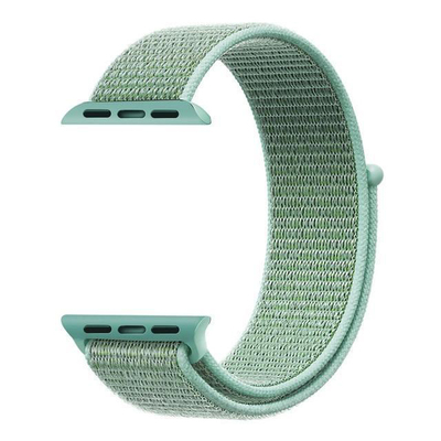 Microsonic Apple Watch Series 5 44mm Nylon Loop Kordon Marine Green