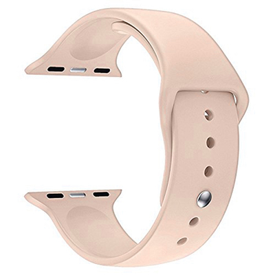 Microsonic Apple Watch Series 6 40mm Silikon Kordon Rose Gold