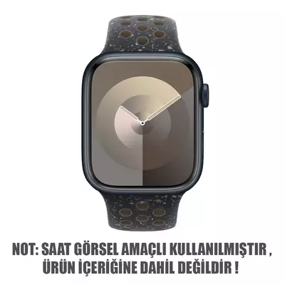 Microsonic Apple Watch Series 7 41mm Kordon Flame Sport Band Siyah