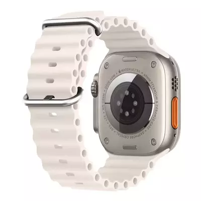 Microsonic Apple Watch Series 7 41mm Kordon Ocean Band Bej
