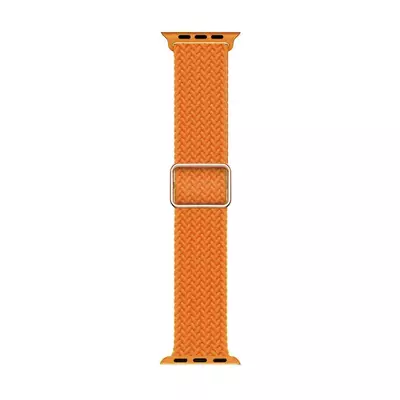 Microsonic Apple Watch Series 7 45mm Kordon Braided Loop Band Turuncu