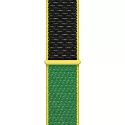 Microsonic Apple Watch Series 8 41mm Hasırlı Kordon Woven Jamaika International Collection Spor Loop