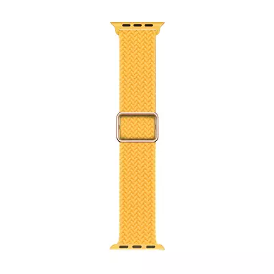 Microsonic Apple Watch Series 9 41mm Kordon Braided Loop Band Sarı