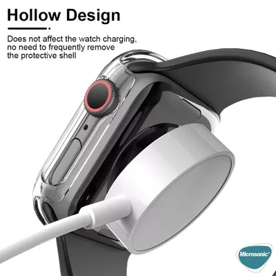 Microsonic Apple Watch Ultra Kılıf Clear Premium Slim WatchBand Şeffaf