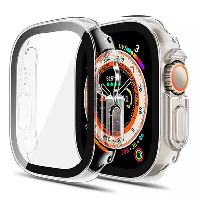 Microsonic Apple Watch Ultra Kılıf Clear Premium WatchBand Şeffaf