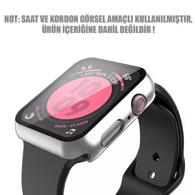Microsonic Apple Watch Ultra Kılıf Matte Premium Slim WatchBand Gümüş