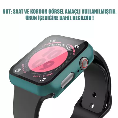 Microsonic Apple Watch Ultra Kılıf Matte Premium Slim WatchBand Koyu Yeşil