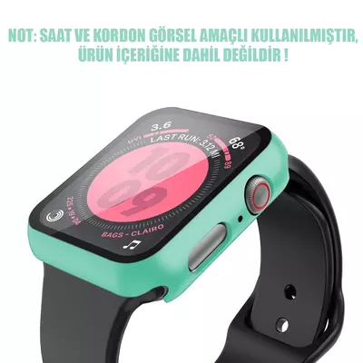 Microsonic Apple Watch Ultra Kılıf Matte Premium Slim WatchBand Mint Yeşili