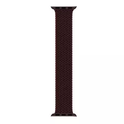 Microsonic Apple Watch Ultra Kordon, (Large Size, 160mm) Braided Solo Loop Band Koyu Bordo