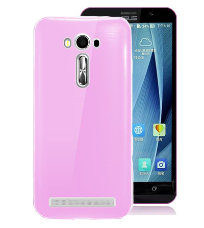 Microsonic Asus Zenfone 2 Laser ZE500KL Kılıf Transparent Soft Pembe