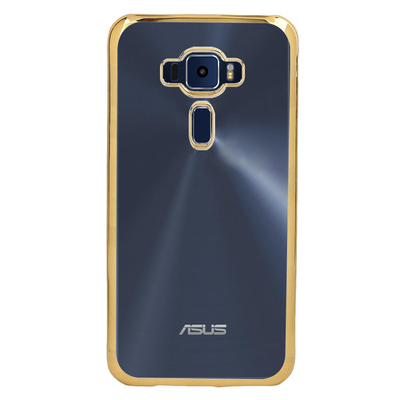 Microsonic Asus Zenfone 3 Laser Kılıf Skyfall Transparent Clear Gold