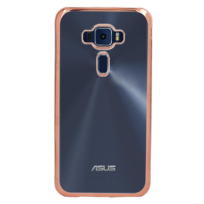 Microsonic Asus Zenfone 3 Laser Kılıf Skyfall Transparent Clear Rose Gold