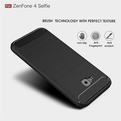 Microsonic Asus Zenfone 4 Selfie (5.5'') ZD553KL Kılıf Room Silikon Gri