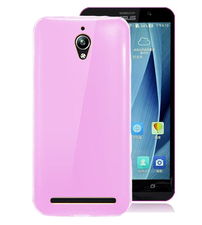 Microsonic Asus Zenfone Go Kılıf Transparent Soft Pembe