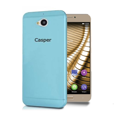 Microsonic Casper Via A1 Kılıf Transparent Soft Mavi