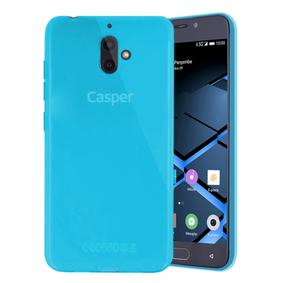 Microsonic Casper Via F1 Kılıf Transparent Soft Kılıf Transparent Soft Mavi