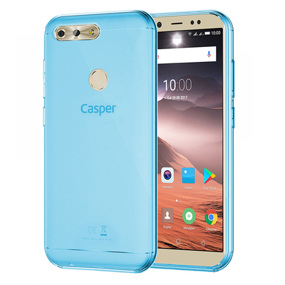 Microsonic Casper Via F2 Kılıf Transparent Soft Mavi