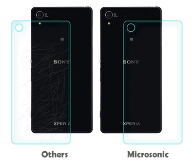 Microsonic Full Body Temperli Cam Ekran koruyucu Sony Xperia Z2 Ön + Arka