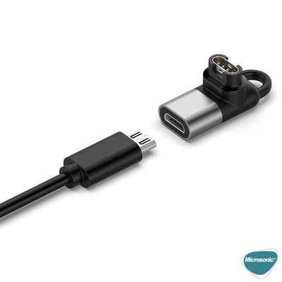 Microsonic Garmin Enduro / Enduro 2 Taşınabilir Şarj Dönüştürücü Adaptörü Micro USB