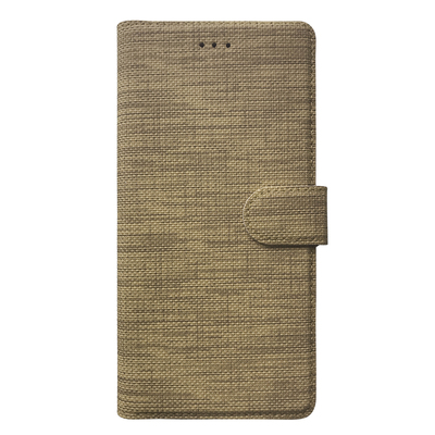 Microsonic General Mobile GM 22 Kılıf Fabric Book Wallet Gold