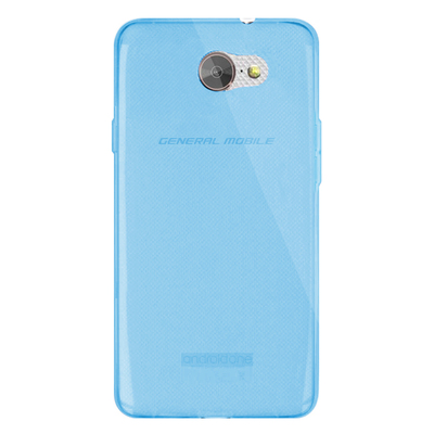 Microsonic General Mobile GM6 Kılıf Transparent Soft Mavi