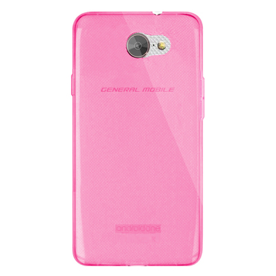 Microsonic General Mobile GM6 Kılıf Transparent Soft Pembe