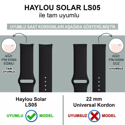 Microsonic Haylou Solar LS05 Silikon Kordon Asker Yeşili