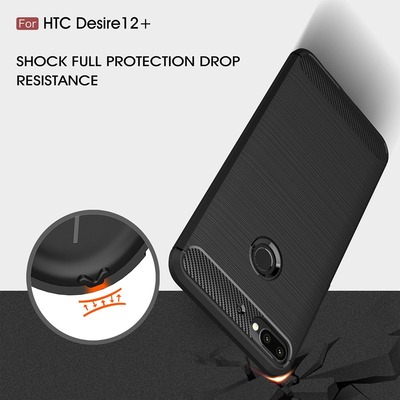 Microsonic HTC Desire 12 Plus Kılıf Room Silikon Siyah